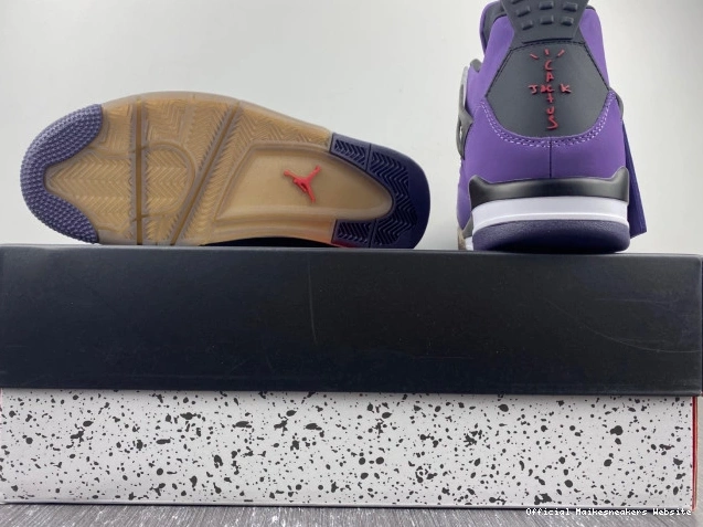 Official Maikesneakers Travis Purple Jordan Family) 766296 4 and LN4 Retro Scott (Friends 0812